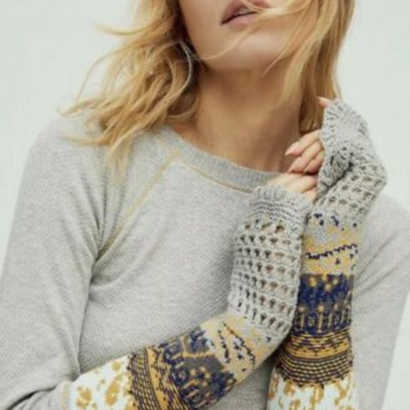 Free People Tops - NWT Free People In The Mix Cuff Heather Gray $78